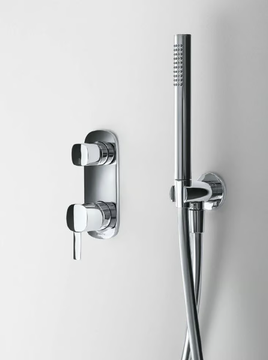 LAMÈ - Shower mixer with hand shower with overhead shower by Fantini Rubinetti - view 3